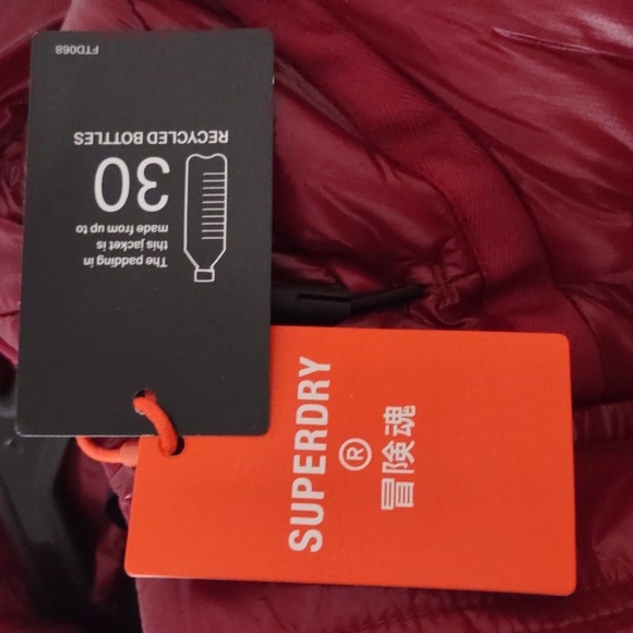 BRAND NEW SUPER DRY WMNS CODE XPD SPORT PUFFER HOODED JKT - Picture 6 of 16